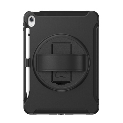 SAHARACASE - Protection Hand Strap Series Case for Apple Ipad 10.9" (10Th Generation 2022) - In Black