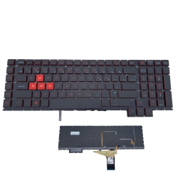 HP Omen 17-An Series Bilingual Backlit Keyboard - Model 931688-Db1 for Gaming Laptops