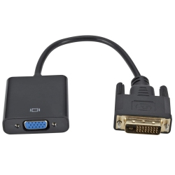 SUPERSHIELD Dvi to VGA Adapter 1080P Dvi-D 24+1 Pin Male to VGA 15Pin Female Connector Active Cable Adapter Converter