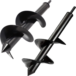 ISTAR Garden Drill Bit for Planting, Dual Blade Solid Heavy Duty Spiral Drill Bit for Planting Bulb Bedding Plants Drill Bit for Hex Drill