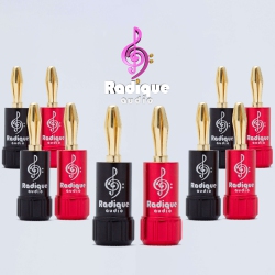 RADIQUE AUDIO Banana Plugs - 5 Pairs