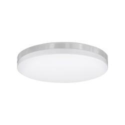 XTRICITY - Round Ceiling Light With Integrated Leds, 11" Diameter, 3 Color Options, From The Valerio Collection, Nickel