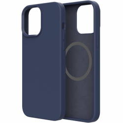 CC Topsave Magnetic Case Compatible With Mag-Safe, Liquid Silicone Rubber Bumper Case With Soft Microfiber Case for Iphone 14 Pro 6.1" In Navy Blue