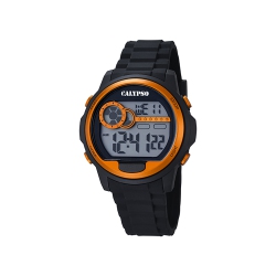 CALYPSO BY FESTINA K5667 - 43MM Mens Digital Sports Watch, Silicone Strap, Chronograph, Dual Time, Backlight, Day And Date Calendar In Multicolor