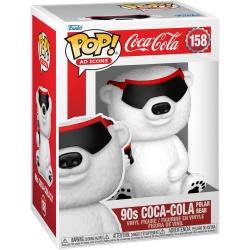FUNKO Pop Ad Icons Coca Cola 3.75 Inch Action Figure - 90S Coca-Cola Polar Bear #158