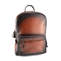 EXCLUSIVE LEATHER CA Designer Leather Backpack // Cognac