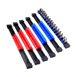 ISTAR Garden Tools Abs Socket Organizer Drive Socket Holder, 6PCs 1/4-Inch X 32 Clips, 3/8-Inch X 30 Clips, 1/2-Inch X 24 Clips, Premium Quality