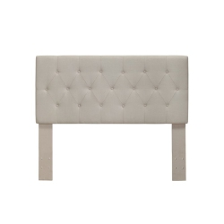 FURNITURE OF AMERICA Warscher Fabric Full Queen Tufted Headboard In In Ivory