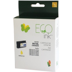 ECO INK Ink Cartridge - Remanufactured for Hewlett Packard Cn048An / 951Xl - In Yellow