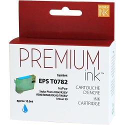 PREMIUM INK Ink Cartridge - Alternative for Epson T078220 - In Cyan