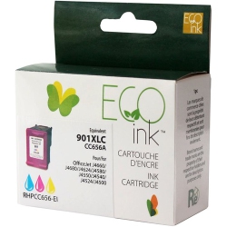 ECO INK Ink Cartridge - Remanufactured for Hewlett Packard Cc656An / 901 - Color