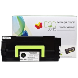 ECOTONE Toner Cartridge - Remanufactured for Lexmark 58D1U00 - In Black