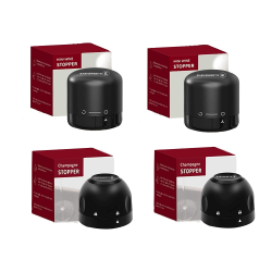 EASYSWEETZ Wine Bottle Stopper And Bottle Stopper – 4 Pieces In Champagne