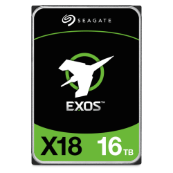 SEAGATE Exos X18 Enterprise 16Tb HDD 3.5" Cmr SATA 7200Rpm Internal Hard Drive (St16000Nm000J) In Black