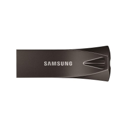 SAMSUNG Bar Plus 256GB 300Mb/s USB Titan Flash Drive (Muf-256Be4/am) In Gray
