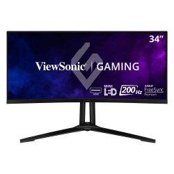 VIEWSONIC 34" Ultrawide Wqhd 200Hz 3Ms Gtg Curved Mva Mini Led Freesync Gaming Monitor (Xg341C-2K) - In Black