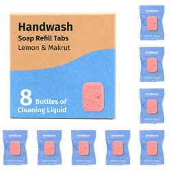 SKADU Handwash Soap Tablets | Pack Of 8 - Lemon & Makrut