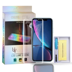 SUPERSHIELD for Apple Iphone Xr Ultra Violet Uv Liquid Glue Gel Eye Protective Premium Tempered Glass Screen Protector Film Guard