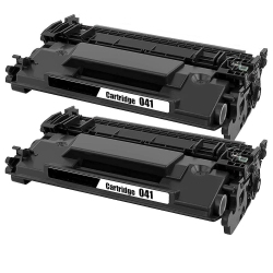 TONER4U - 2Pack Compatible Toner Cartridge for Canon 041 0453C001, 0452C001 In Black