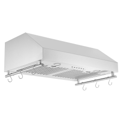 ANCONA 30” 450 Cfm Under Cabinet Range Hood With Auto Night Light And Utensil Bars In Stainless Steel