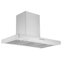 ANCONA 36" 600 Cfm Convertible Wall Mount Rectangular Range Hood In Stainless Steel