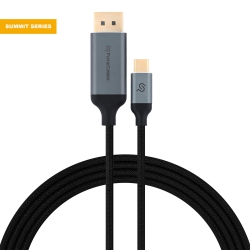 PRIMECABLES Summit Series USB C (Thunderbolt 3) to Displayport Cable (4K60Hz, 2K165Hz), 6Ft -Compatible With Macbook Pro, Ipad Pro 2018, Surface Book 2