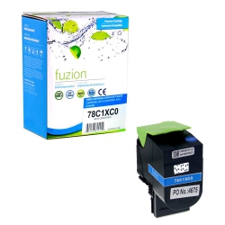 FUZION Compatible Lexmark 78C1Xc0 Toner - In Cyan