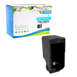 FUZION Compatible Lexmark 74C1Sc0 Toner - In Cyan