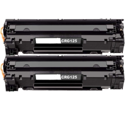 TONER4U - 2Pk Crg125 New Compatible Toner Cartridge for Canon 125, Canon125 In Black