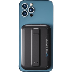 TECHSMARTER Magnetic (Magsafe Compatible) 5000Mah Wireless Power Bank. 18W USB-C Pd Portable Phone Charger \w Finger Holder. Compatible \w Iphone