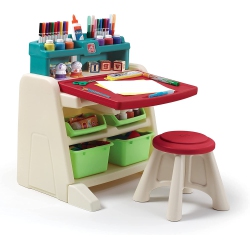 STEP2 Flip And Doodle Easel Desk With Stool - ‎85322