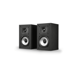 POLK AUDIO Polk Monitor Wired Hi-Res Audio Dolby Atmos Tweeter Balanced Woofer Midnight Bookshelf Speakers (Mxt15Bk) In Black