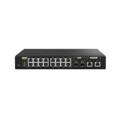 QNAP Qsw-M2116P-2T2S-Us 20-Port 10GBe Poe++ And 2.5GBe Poe+ Managed Network Switch