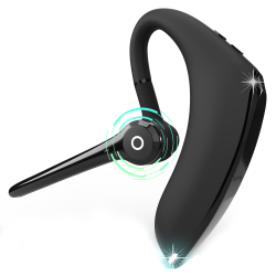 LDAS ELECTRONICS Ldas Bluetooth Headset Dual Mic Noise Cancelling 24 Hrs Talk Time Bluetooth Earpiece Cvc 8.0, V5.2 Single Ear, Wireless Handsfree