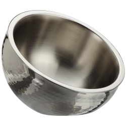 ELEGANCE Doublewall Dual Angle Bowl Hammered: 10