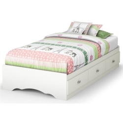 SOUTH SHORE CANADA South Shore Sabrina Twin Mates Storage Bed In Pure In White