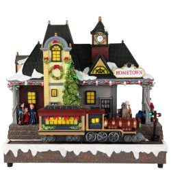NORTHLIGHT Led Lighted And Musical Christmas Train Village Display - 13