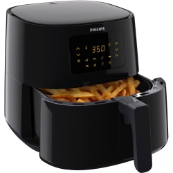 PHILIPS Essential Airfryer Xl 6.2L 2000W Programmable Rapid Air Technology Easy Clean Air Fryer (HD9270/91) In Black