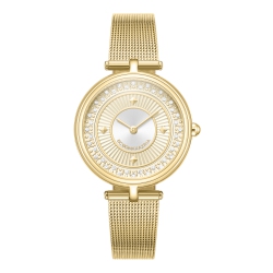 BCBGMAXAZRIA Glitz Watch With Mesh Bracelet In Multicolor