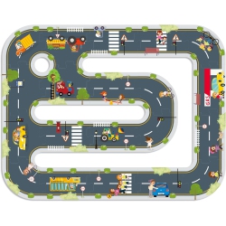 TOOKYLAND City Roads Floor Puzzle - 21PCs - Interactive Street Puzzle, for Kids Ages 3+