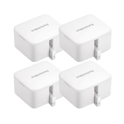 SWITCHBOT Bot | Smart Switch Button Pusher - No Wiring, Add Hub Mini to Make It Compatible With Alexa, Google Home, Ifttt - 4 Pack Bundle In White