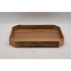 JIALLO Acacia Wood Butler Tray With Handle