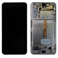 ESOURCE PARTS Oled Display Screen Digitizer Assembly With Frame for Samsung Galaxy S22+ Plus 5G (Sm-S906W) - (Premium Quality) In White