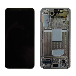 ESOURCE PARTS Oled Display Touch Screen Digitizer Assembly With Frame for Samsung Galaxy S22 5G (Sm-S901W) - (Premium Quality) In White