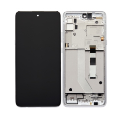 ESOURCE PARTS Refurbished (Excellent) - Replacement Lcd Assembly With Frame Compatible for Motorola Moto G 5G (Xt2113-3 / 2020) (Frosted Silver)