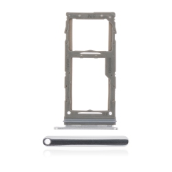 ESOURCE PARTS Replacement Single Sim Card Tray Compatible for Samsung Galaxy A71 5G (A716 / 2020) (Prism Cube Sliver)