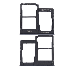 ESOURCE PARTS Replacement Dual Sim Card Tray Compatible for Samsung Galaxy A40 (A405 / 2019) (Black)