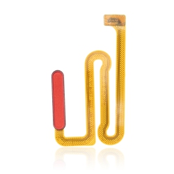 ESOURCE PARTS Replacement Fingerprint Reader With Flex Cable Compatible for Samsung Galaxy A12 (A125 / 2020) (Red)