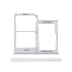 ESOURCE PARTS Replacement Dual Sim Card Tray Compatible for Samsung Galaxy A40 (A405 / 2019) (White)