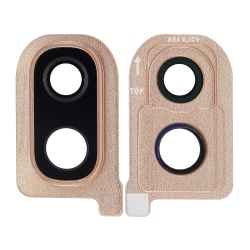 ESOURCE PARTS Replacement Back Camera Glass Lens And Cover Bezel Compatible for Samsung Galaxy A40 (A405 / 2019) (Coral)